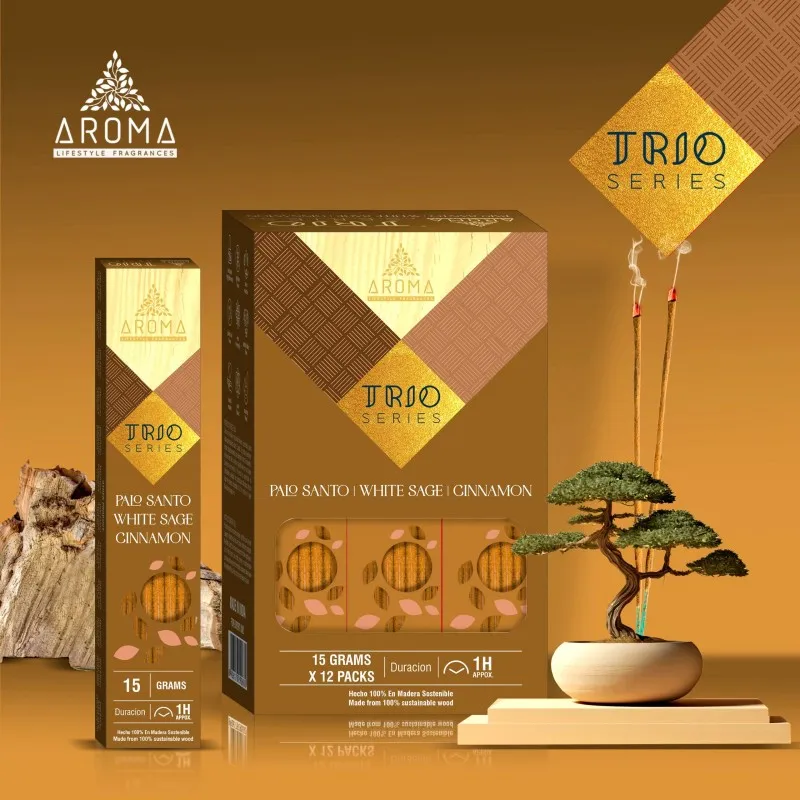 Incienso Natural TRÍO – Aroma (Canela)